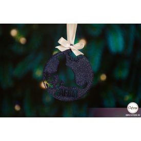 K20 Egyedi karácsonyfa dísz, Cicás kör