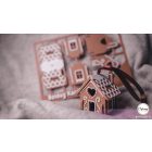 Boldog Karácsonyt összerakható "mézeskalács" házikó