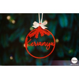 K6 Egyedi karácsonyfa dísz, Fenyőág