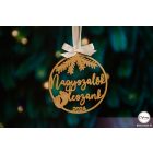K9 Egyedi karácsonyfa dísz, Nagyszülők leszünk (Évvel)