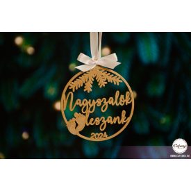 K9 Egyedi karácsonyfa dísz, Nagyszülők leszünk (Évvel)