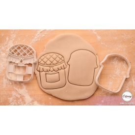 Linzer lekváros üveg