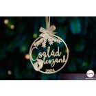 K12 Egyedi karácsonyfa dísz, Család leszünk (Évszámmal)