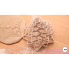 3D Karácsonyfa építő  sütiforma