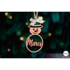 K7 Egyedi karácsonyfa dísz, Hóember