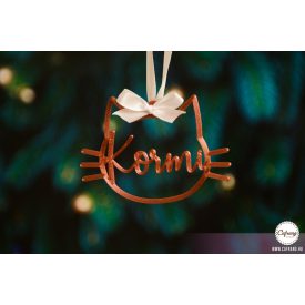 K19 Egyedi karácsonyfa dísz, Cica