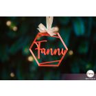  K3 Egyedi karácsonyfa dísz, Hatszög