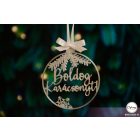K11 Egyedi karácsonyfa dísz, Boldog Karácsonyt