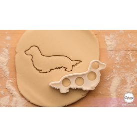 Hosszúszőrű tacskó körvonal