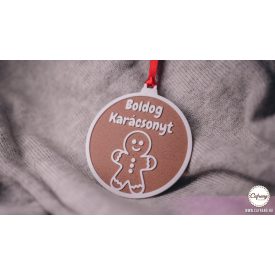 Boldog Karácsonyt " mézeskalács " dísz