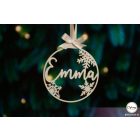 K17 Egyedi karácsonyfa dísz, Hópelyhes kör