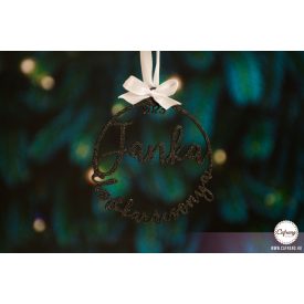 K2 Egyedi karácsonyfa dísz, (Évszám) Első karácsony