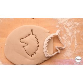 Egyszarvú fej körvonal