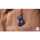 H7 Egyedi karácsonyfadísz zokni - Saját névvel