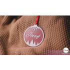 H2 Egyedi karácsonyfadísz, fenyőfákkal