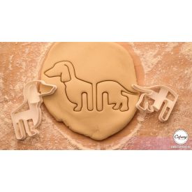 Tacskó körvonal - Bögrére akasztható süti