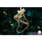 K22 Egyedi karácsonyfa dísz, Zokni